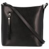 Bőr táska levéltáska Genuine Leather fekete 6002