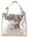 Bőr táska shopper bag Vittoria Gotti arany V9