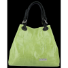 Bőr táska shopper bag Vittoria Gotti világoszöld V692754jziel2