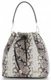 Bőr táska shopper bag Vittoria Gotti fekete V8224-1