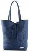 Bőr táska shopper bag Vittoria Gotti jeans V299F
