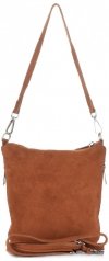 Bőr táska levéltáska Genuine Leather vörös 85A