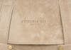 Bőr táska levéltáska Vittoria Gotti bézs V688636