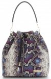 Bőr táska shopper bag Vittoria Gotti ibolya V8224-1