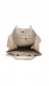 Bőr táska shopper bag Vittoria Gotti bézs V8622
