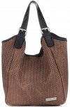 Bőr táska shopper bag Vittoria Gotti földszínű V80050