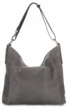 Bőr táska shopper bag Vittoria Gotti szürke V2054