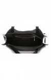 Bőr táska shopper bag Genuine Leather fekete 5013