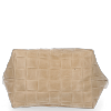 Bőr táska shopper bag Vittoria Gotti bézs B22