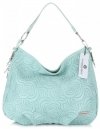 Bőr táska shopper bag Vittoria Gotti menta V80013