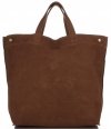 Bőr táska shopper bag Vera Pelle barna A19