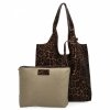 Olasz Bőrtáska Shopper Bag Kozmetikai Táskával 165 Arany