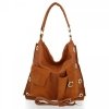 Bőr táska shopper bag Roberto Ricci vörös 19145