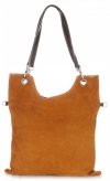 Bőr táska levéltáska Genuine Leather vörös 517