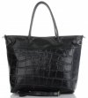 Bőr táska shopper bag Vittoria Gotti fekete V691622