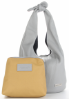 Bőr táska shopper bag Vittoria Gotti világosszürke V693658