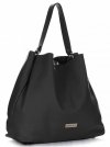 Bőr táska shopper bag Vittoria Gotti fekete V230