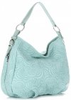 Bőr táska shopper bag Vittoria Gotti menta V80013
