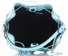 Bőr táska shopper bag Vittoria Gotti türkizkék V5867