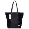 Bőr táska shopper bag Vittoria Gotti tengerkék V2380