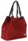 Bőr táska shopper bag Vittoria Gotti piros V80047