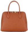 Bőr táska kuffer Genuine Leather vörös 80032