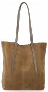 Bőr táska shopper bag Vittoria Gotti földszínű V6590C