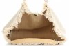 Bőr táska shopper bag Vittoria Gotti bézs V5902