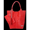 Bőr táska shopper bag Vittoria Gotti piros B22