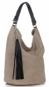 Bőr táska shopper bag Genuine Leather földszínű G100