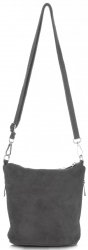 Bőr táska levéltáska Genuine Leather szürke 85A