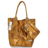 Bőr táska shopper bag Vittoria Gotti vörös V2472