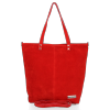 Bőr táska shopper bag Vittoria Gotti piros VG41