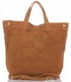 Bőr táska shopper bag Vera Pelle vörös A19