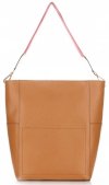 Bőr táska shopper bag Genuine Leather vörös K26