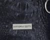 Bőr táska shopper bag Vittoria Gotti tengerkék V898