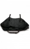 Bőr táska shopper bag Genuine Leather fekete 1158