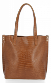 Bőr táska shopper bag Vittoria Gotti vörös VG803