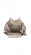 Bőr táska shopper bag Vittoria Gotti világosszürke V8622