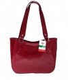 Bőr táska borítéktáska Genuine Leather 839 piros