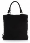 Bőr táska univerzális Genuine Leather fekete 60499