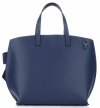 Bőr táska shopper bag Vittoria Gotti kék V6D BIGnje