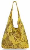 Bőr táska shopper bag Vittoria Gotti sárga V2473