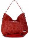 Bőr táska shopper bag Vittoria Gotti piros V80013