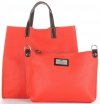 Bőr táska univerzális Genuine Leather málna 691756