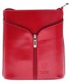 Bőr táska levéltáska Genuine Leather 208 piros