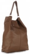 Bőr táska shopper bag Vera Pelle földszínű 3292