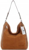 Bőr táska shopper bag Vittoria Gotti vörös V3368