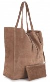 Bőr táska shopper bag Vera Pelle földszínű 601