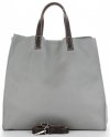 Bőr táska univerzális Genuine Leather szürke 691756